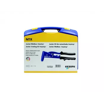 Gesipa PolyGrip® Junior Rivet Box – 352 vnt. aklinijų kniedžių rinkinys skardos dėkle
