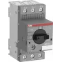 ABB MS132-0.63 variklio apsaugos automatinis jungiklis, 0,63 A, 3 polių, šiluminis-magnetinis, 100 kA esant 400 V