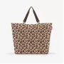 Reisenthel Shopper XL Leo Macchiato – didelis perdirbto PET pirkinių krepšys su leopardo raštu, 35 L