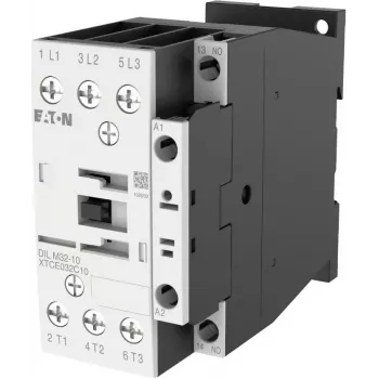 Eaton DILM32-10 galios kontaktoriai, 3 polių, 32 A, 230 V AC 50 Hz / 240 V AC 60 Hz ritė, 1 NO pagalbinis kontaktas