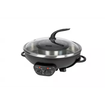 UNOLD 48745 Asia Fondue Hot Pot elektrinis 2,5 l nerūdijančio plieno 1500 W su 8 šakutėmis