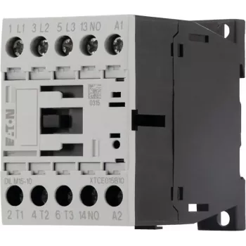 Eaton DILM15-10 24 V DC galios kontaktoriai, 3 polių, 15 A, 7,5 kW, 1 NO pagalbinis kontaktas