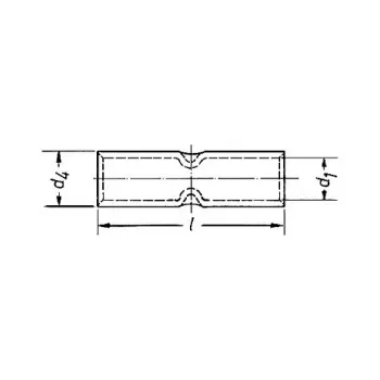 Klauke 27R vamzdinis užspaudimo jungiklis 70 mm² variniams laidininkams, alavuotas, 60 mm ilgio
