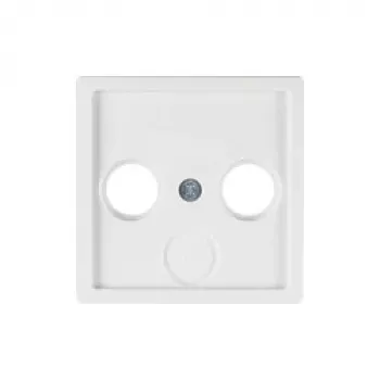 Berker 12036089 Centrinė plokštelė 2 ir 3 angų antenos lizdams, poliarinė balta