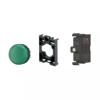 Eaton M22-L-G-LED-BVP žalias LED indikatorius, 22,5 mm, 12-30V AC/DC, IP66/IP67/IP69K