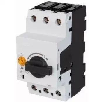 EATON PKZM0-10 variklio apsaugos automatinis jungiklis, 3 polių, 6,3-10 A, 4 kW, su sukamuoju rankenėle