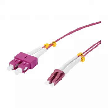 SYNERGY21 OM4 dvipusis šviesolaidžio kabelis LC-SC 1,5 m 50/125 µm LSZH Aqua