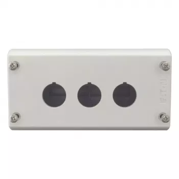 Eaton M22-I3 paviršinio montavimo korpusas, 3 angos, pilkas RAL 7035, IP66/IP67/IP69K, 80x153x56mm