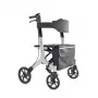 WEINBERGER Aluminium Rollator XXL 2262 – Sunkiojo naudojimo 200 kg vaikštynė su sėdyne, antracitas/sidabras