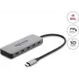 Delock 2-Port USB 10 Gbps Hub su 2-Port USB-C 4K ir PD 3.0 100 W