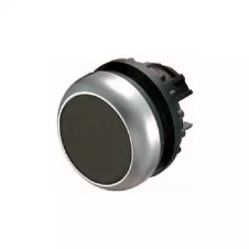 Eaton M22-D-S plokščias mygtuko paviršius, juodas, momentinis, 22,5 mm, IP66/IP67/IP69K