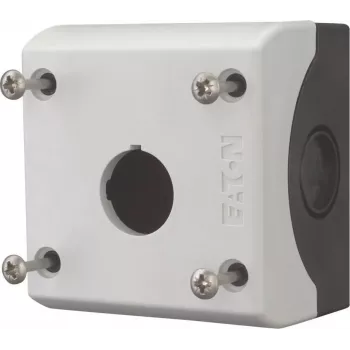 Eaton M22-I1 paviršinio montavimo tuščias korpusas, 1 vieta, pilka RAL 7035, IP66, 80 x 72 x 56 mm