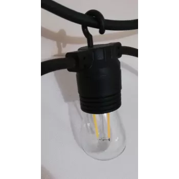 SYNERGY21 S21-LED-001138 LED Retrofit lemputė S14 E27 šiltai balta 1,5W girliandoms