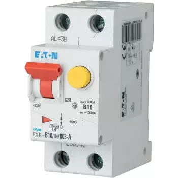 Eaton PXK-B10/1N/003-A RCBO 10A 30mA Type A 1P+N 230V 6kA 2 moduliai
