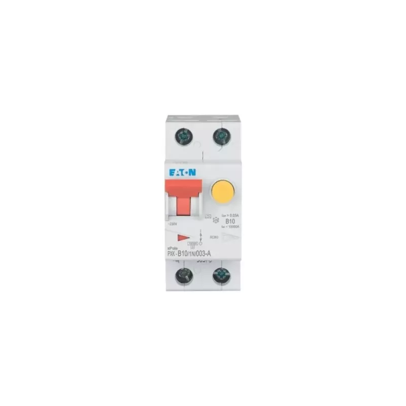 Eaton PXK-B10/1N/003-A RCBO 10A 30mA Type A 1P+N 230V 6kA 2 moduliai