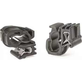 HellermannTyton EC1-3SPDHC6-7 EdgeClip kabelių raiščių laikiklis, PA66HIRHS/PA66HS, juodos spalvos, 150mm