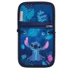 McNeill Disney Stitch krūtinės krepšys mėlynas - vaikų kaklo piniginė su užtrauktuku ir Velcro kišenėmis