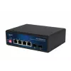 ALLNET ALL-SGI8104v3 pramoninis nevaldomas 2 lygmens komutatorius, 6 GbE prievadai, 4x GbE RJ45, 2x SFP, be ventiliatoriaus, IP40