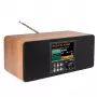 Albrecht DR 864 Stereo DAB+ FM radijas su Bluetooth, mediniu korpusu, 2x7W RMS, 2,4 inch TFT spalvotu ekranu, dvigubu žadintuvu, AUX įvestimi, ausinių lizdu, USB įkrovimu, nuotolinio valdymo pultu