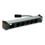 Bachmann POWER FRAME 5x Schuko lizdai 1x modulio vieta 0,2 m GST18i3 juodas