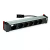 Bachmann POWER FRAME 5x Schuko lizdai 1x modulio vieta 0,2 m GST18i3 juodas