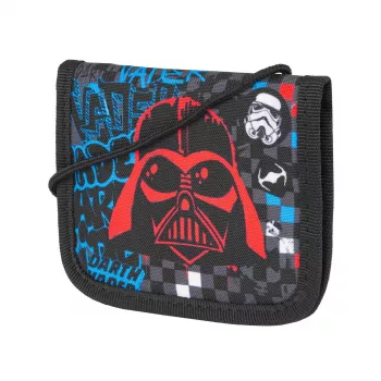 McNeill Star Wars Darth Vader krūtinės maišelis, juodas, 13 x 10 cm, poliesteris, užtrauktukas, reguliuojamas kaklo dirželis