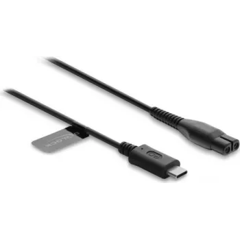 Delock USB Type-C įkrovimo laidas 4,3 V elektriniams skustuvams, tinka Philips OneBlade 360 Face + Body – pakaitinis skustuvo įkrovimo laidas 1 m
