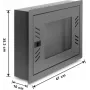 Delock 12U Wall-Mount Network Cabinet 6U, nuimamos priekinės durys, juodos spalvos