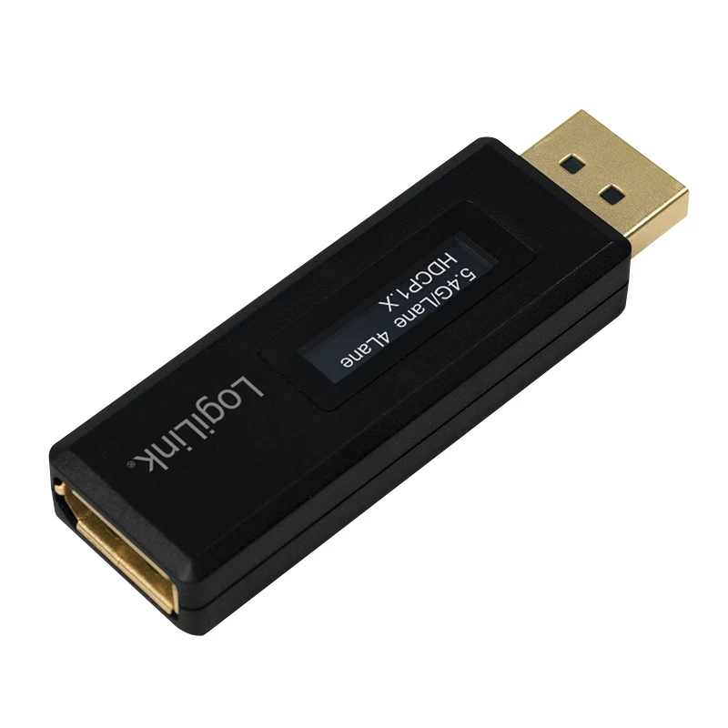 LogiLink CV0112 DisplayPort EDID testeris, juodas