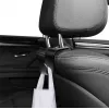 LogiLink automobilio sėdynės atlošo kabliukai, 4 vnt. rinkinys, juodi, universalūs galvos atramos organizatoriai, 8kg apkrova kabliukui, be įrankių užsegimas, ABS plastikas