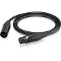 Behringer PMC-150 XLR moteriškas į XLR vyrišką mikrofono kabelis 1,5 m juodas