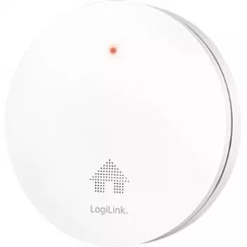LogiLink SC0019 Ultra-Plokščias Dūmų Detektorius, 10 Metų Baterija, VdS Patvirtintas, Baltas