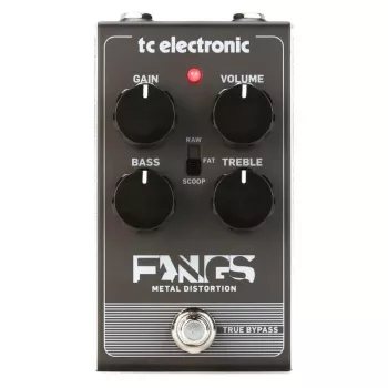 TC Electronic Fangs Metal Distortion pedalas elektrinei gitarai