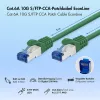 LogiLink Cat.6A S/FTP LSZH jungiamasis laidas, CCA, žalias, 5 m, EconLine