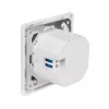 LogiLink sieninis lizdas su 2 USB-C prievadais, 25W PD įkroviklis