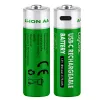 LogiLink LR6RCB2 USB-C įkraunamos AA ličio jonų baterijos, 2 vnt., 1,5V pastovi įtampa, 2600 mWh