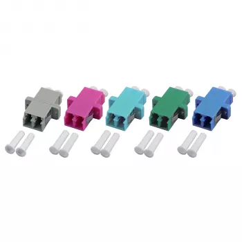 EFB Electronics LC-Duplex OS2 vienmodžio šviesolaidžio mova, mėlynas plastikinis korpusas, SC-Simplex forma, vientisa