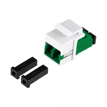 EFB Keystone modulis LC/APC Duplex OS2 žalias - vienmodis optinio pluošto adapteris