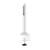 LogiLink Slatwall stalinis tvirtinimo strypas, 2 vnt. komplektas – 450 mm aukštis, 35 mm skersmuo, juodas, montavimas be įrankių
