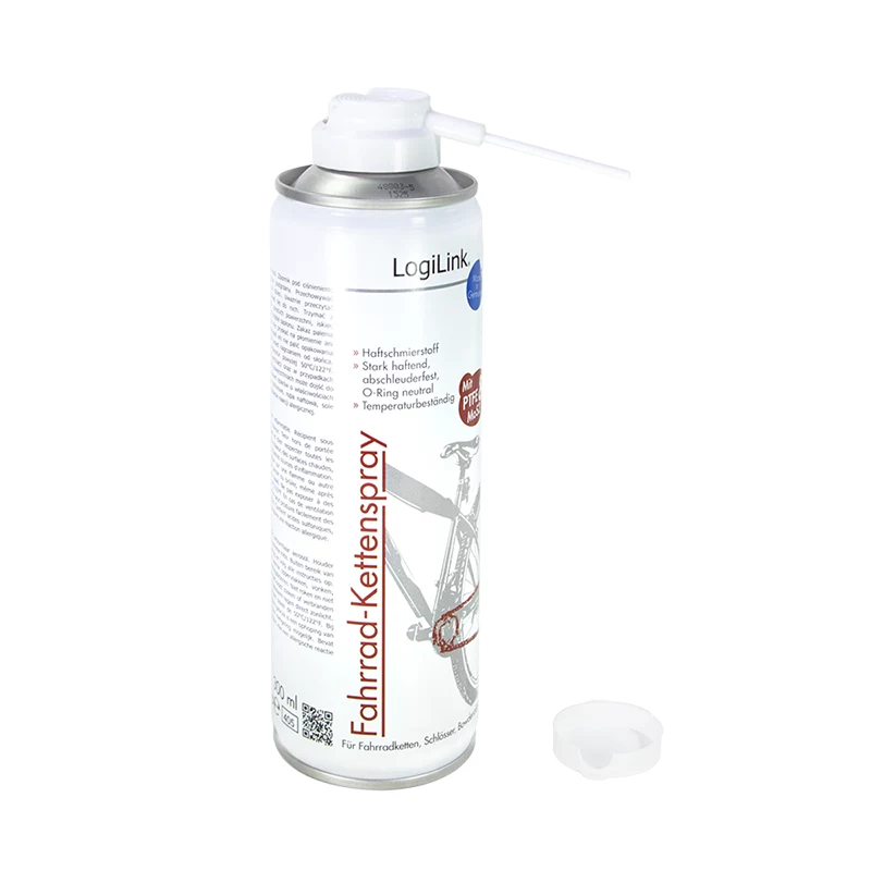 LogiLink RP0024 grandinės purškalas dviračiams su PTFE ir MoS2, 300 ml