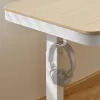 LogiLink reguliuojamo aukščio stalas su elektrine pavara, 118x60 cm, su belaidžiu įkrovimu, baltas