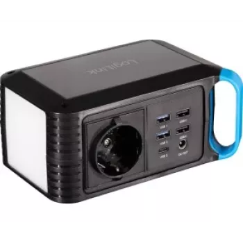 LogiLink PPS0080 nešiojama elektrinė stotelė 80W, 256Wh LiFePO4 su 60W USB-C PD, gryno sinusoidės AC
