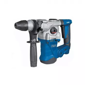 Scheppach DH1300Plus 1250W SDS-Max griovimo plaktukas su 5J smūgio energija, antivibracine D formos rankena, smailiu ir plokščiu kaltu bei nešiojimo dėklu