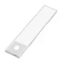 LogiLink LED po spintele šviesa, itin plona, PIR jutiklis, 200mm, 80lm, USB-C įkraunama, magnetinis tvirtinimas, šalta balta