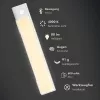 LogiLink LED po spintele šviesa, itin plona, PIR jutiklis, 200mm, 80lm, USB-C įkraunama, magnetinis tvirtinimas, šalta balta
