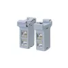 LogiLink DIN Rail tvirtinimo adapteris su 2 Cat.6A ekranuotais inline jungikliais, 10G, PoE++ (MP0079)