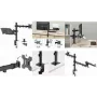 LogiLink BP0220 Monitoriaus ir nešiojamojo kompiuterio stalo laikiklis, 17-32 colių, 10kg monitoriui, 9kg nešiojamam, juodas