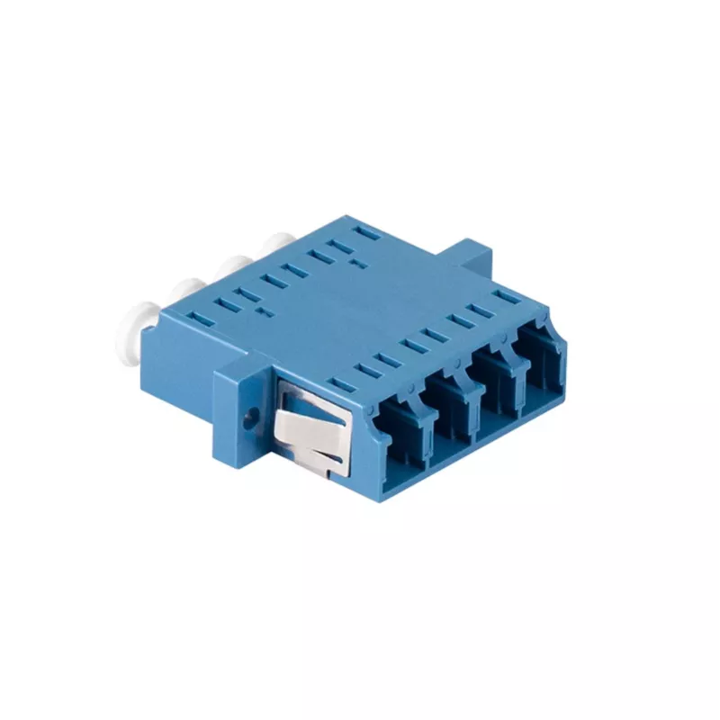 LogiLink LC Quad šviesolaidžio adapteris, 12 vnt., mėlynas, flanšinis montavimas, vienmodis
