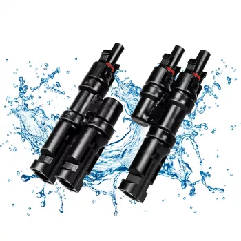 LogiLink Solar Y-Connector rinkinys, 2 vnt., MC4 suderinamas, vyriškas ir moteriškas, PVC, juodos spalvos