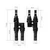 LogiLink Solar Y-Connector rinkinys, 2 vnt., MC4 suderinamas, vyriškas ir moteriškas, PVC, juodos spalvos